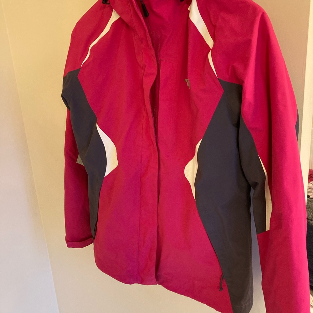 The North Face Women's Ski Jacket - Pink, Grey & White
